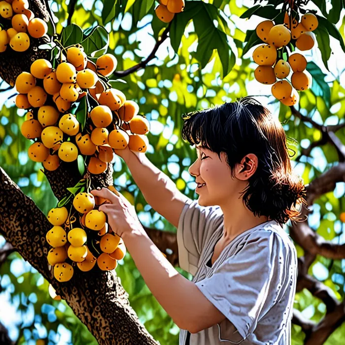 Bẻ nhãn chín mọng