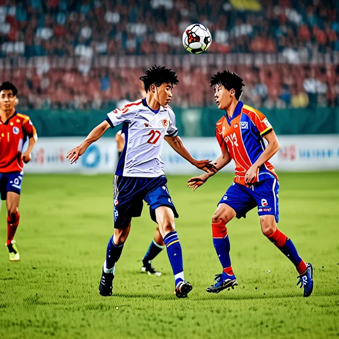 Cầu thủ V League tranh bóng