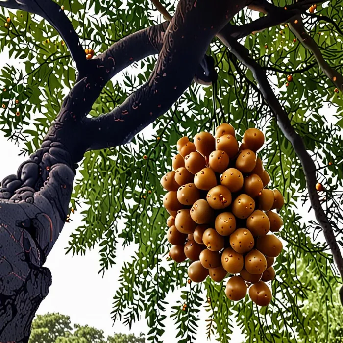 Cây nhãn sai trĩu quả