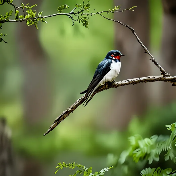 Chim Én Đậu Trên Cây