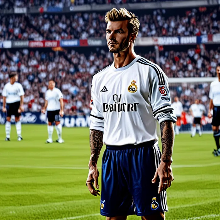 David Beckham trong màu áo Real Madrid