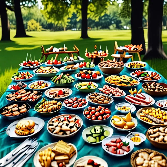 Đồ nướng picnic đa dạng