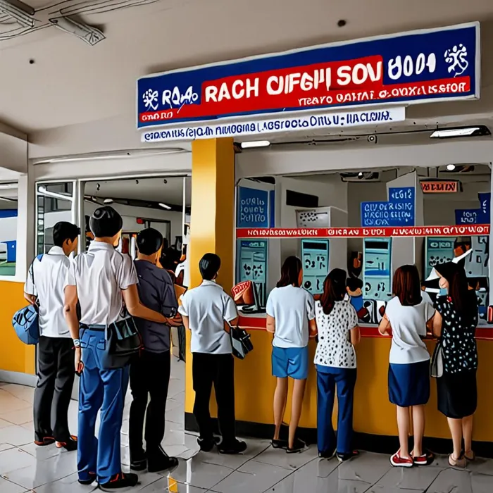 Du khách mua vé tàu Rạch Giá Hòn Sơn