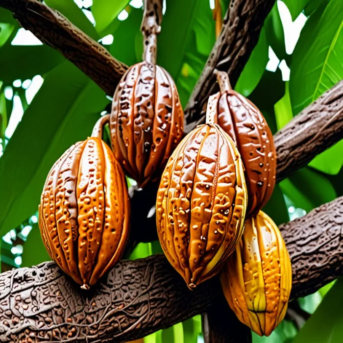 Hạt cacao trên cây