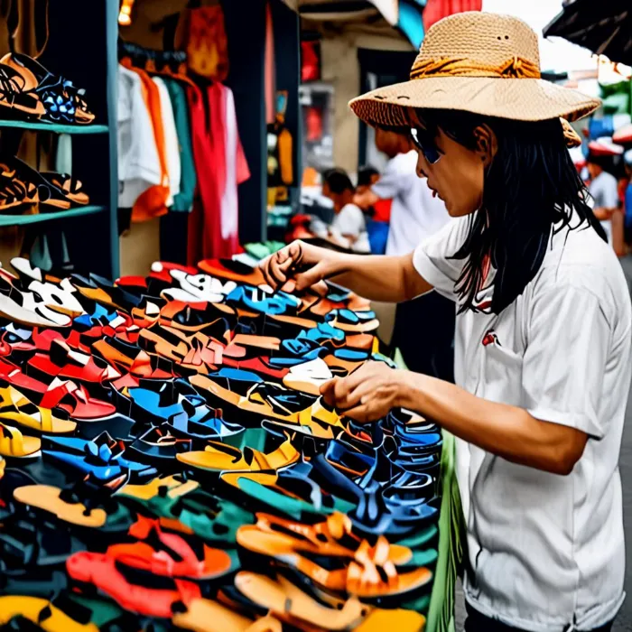 Mua dép mới