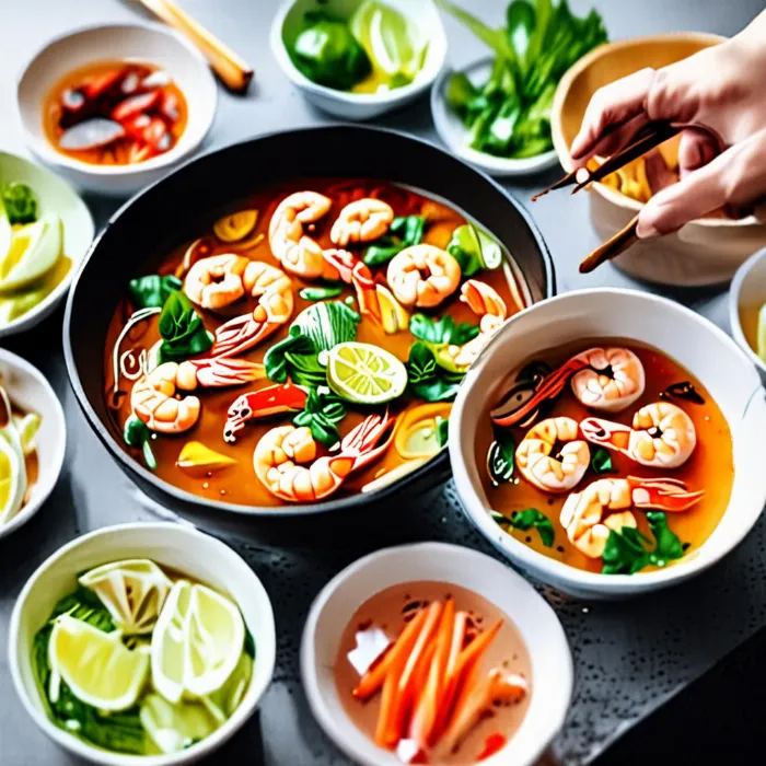 Nấu canh tôm cho bữa cơm gia đình