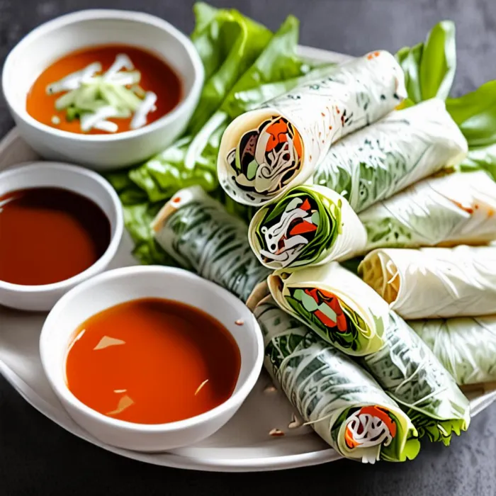 Phở cuốn hấp dẫn