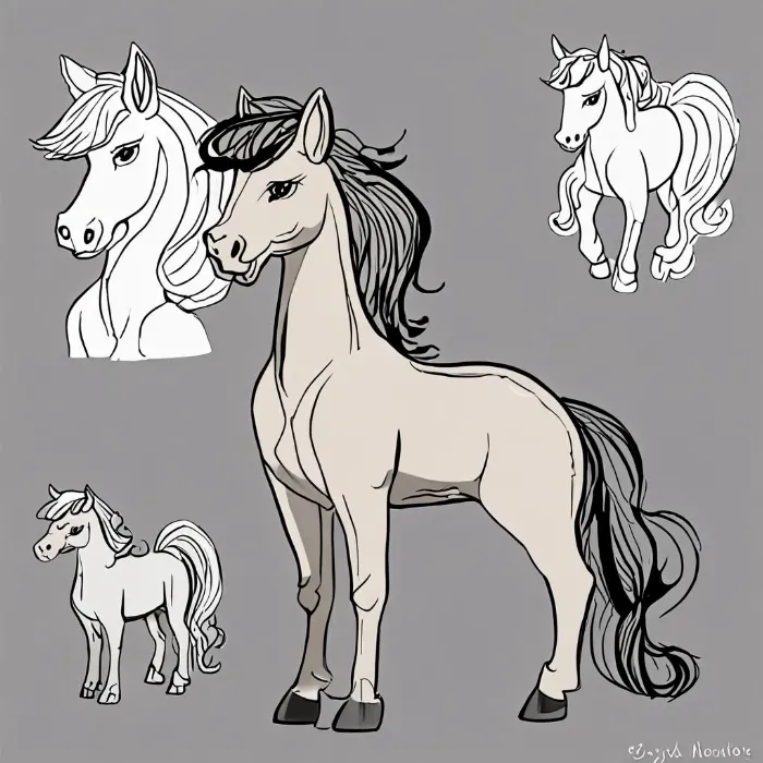 Vẽ Ngựa Pony Với Nhiều Phong Cách Khác Nhau