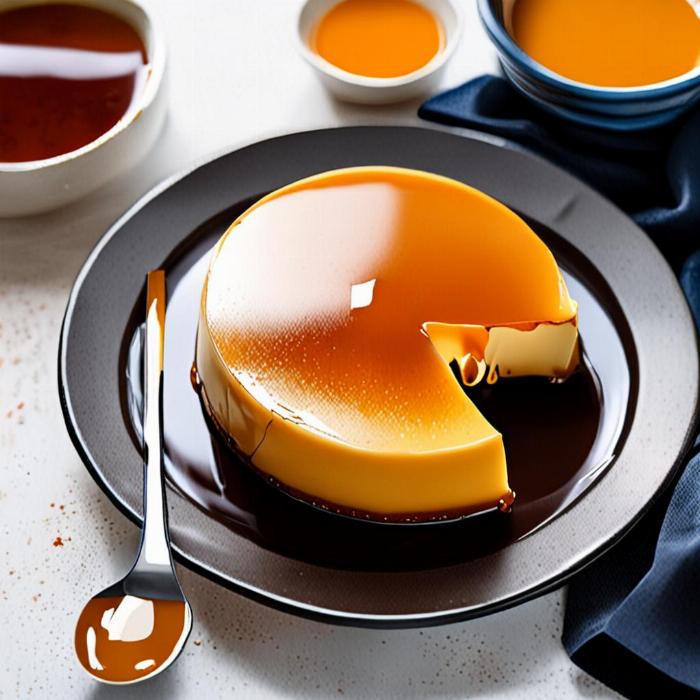 Bánh flan mềm mịn tan chảy