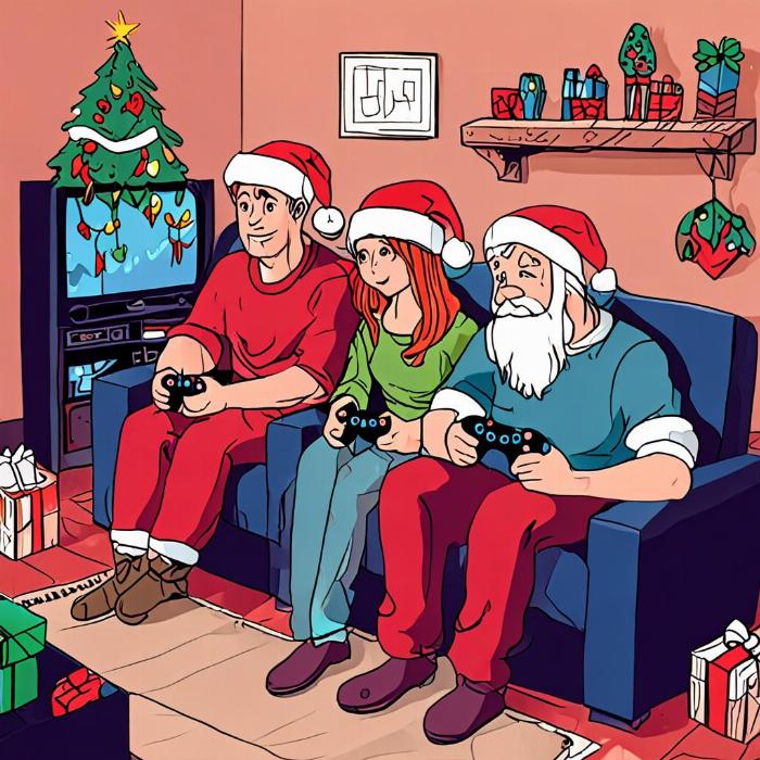 Cặp đôi game thủ đón Noel