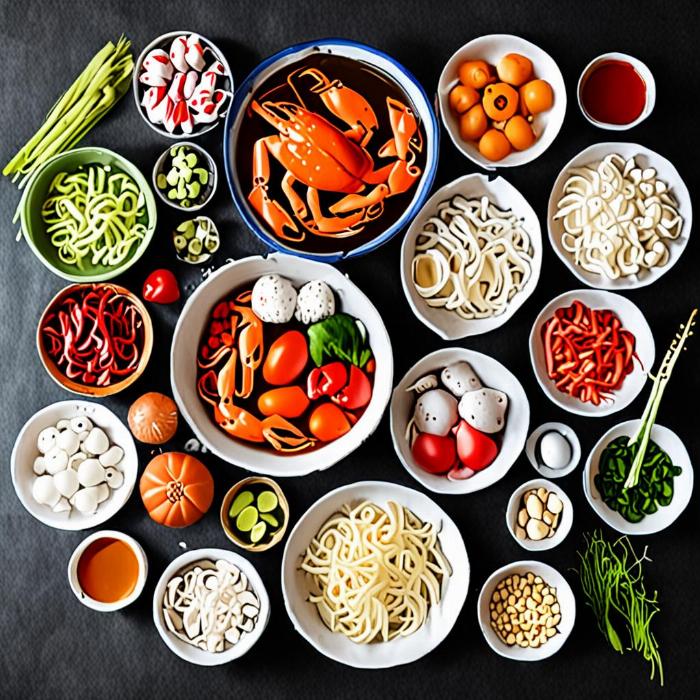 Nguyên liệu nấu bánh canh cua